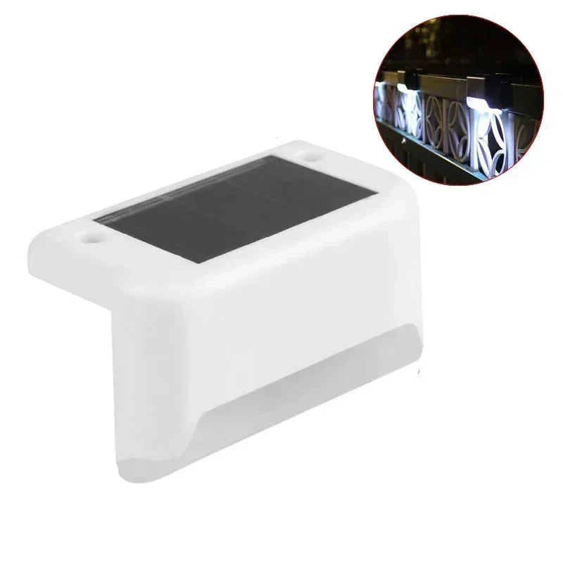 1-10PCS Solar Deck Lights Outdoor Step Lights Waterproof Led Solar Lights for Railing Stairs Step Fence Yard Patio and Pathway