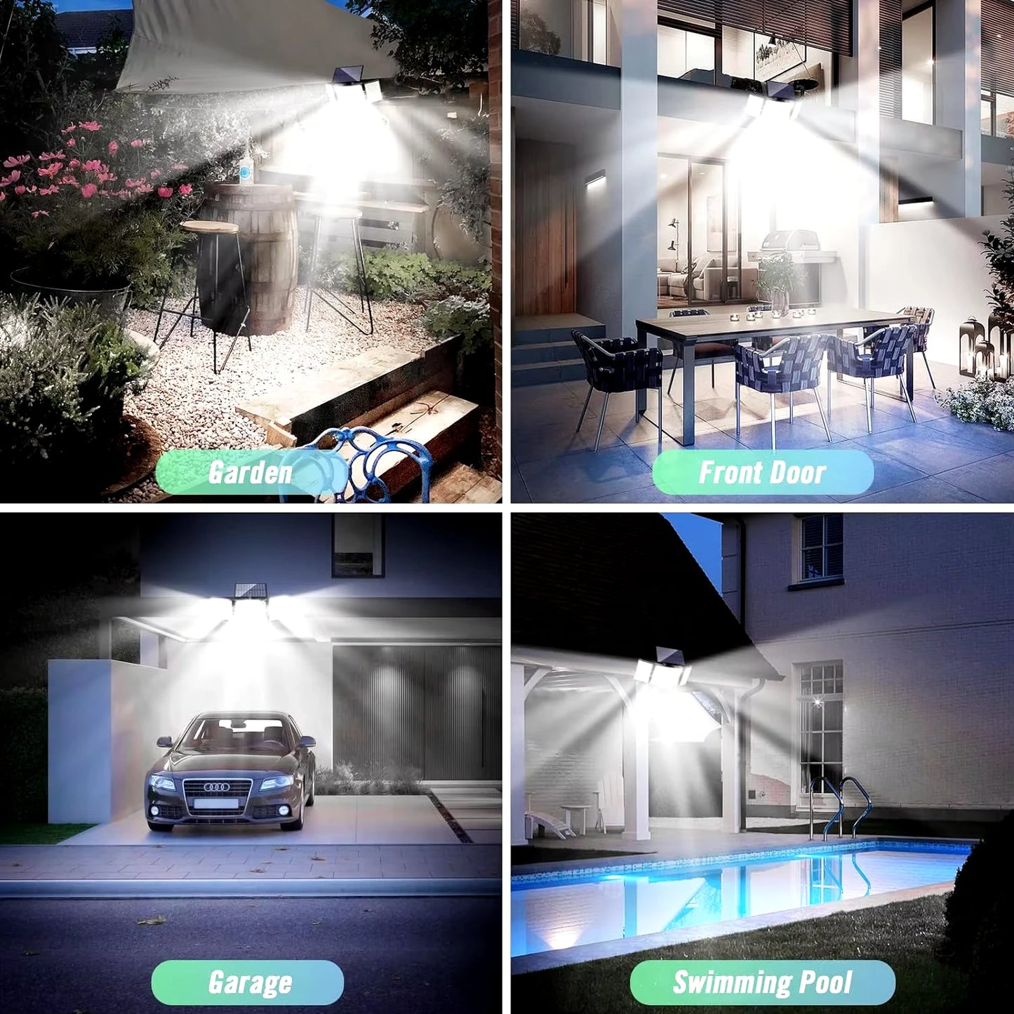 106/144/280 LED Solar Wall Lights Outdoor Motion Sensor Solar Flood Street Lamp with Adjustable Lighting Head For Street Gardens