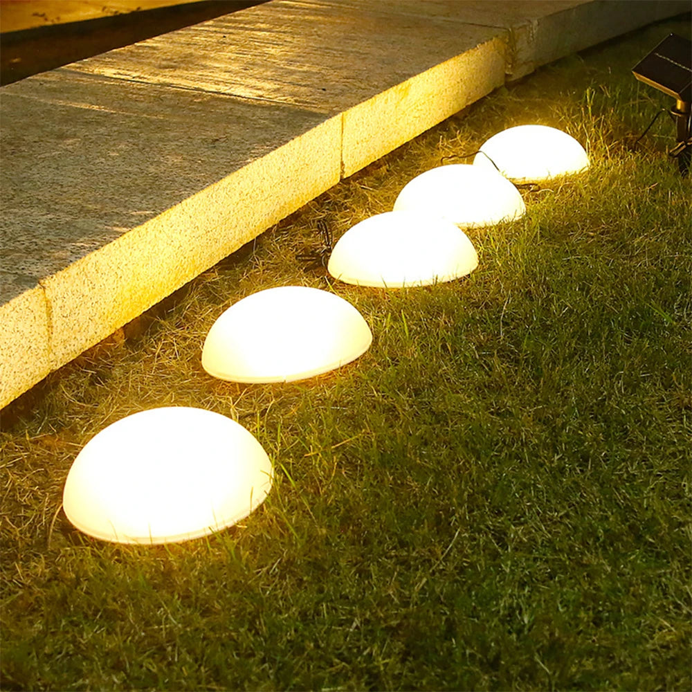 LED Solar Light Garden Lawn Lamp Waterproof Outdoor Landscape Christmas Lights Home Yard Driveway Patio Pathway Decor Lighting
