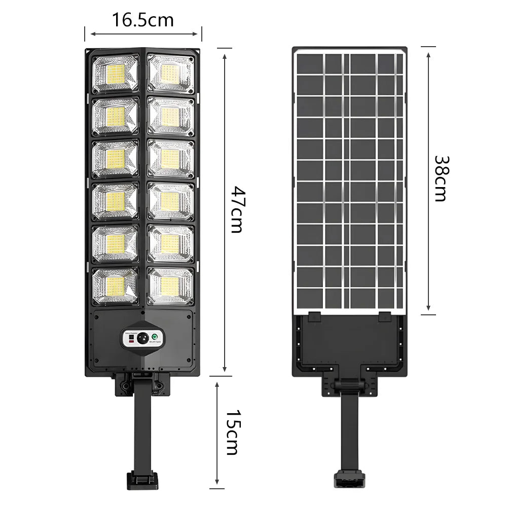 8800W Powerful Solar Street Light Motion Sensor Solar LED Light Outdoor Waterproof Wall Light Garden Decoration Balcony Lighting