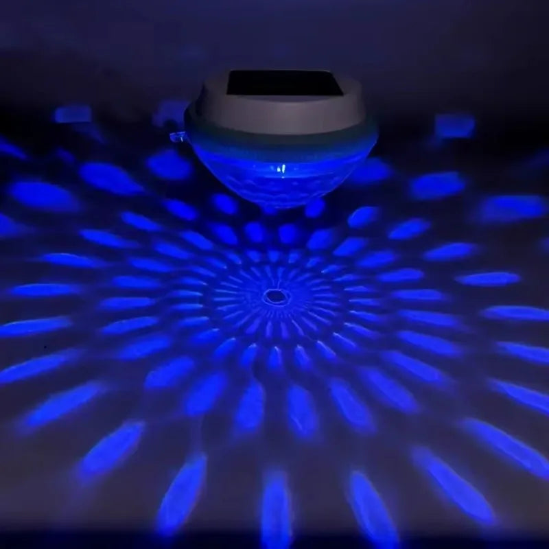 Solar floating pool light, LED automatic lighting at night, automatic charging and turning off lights during the day, colorful d