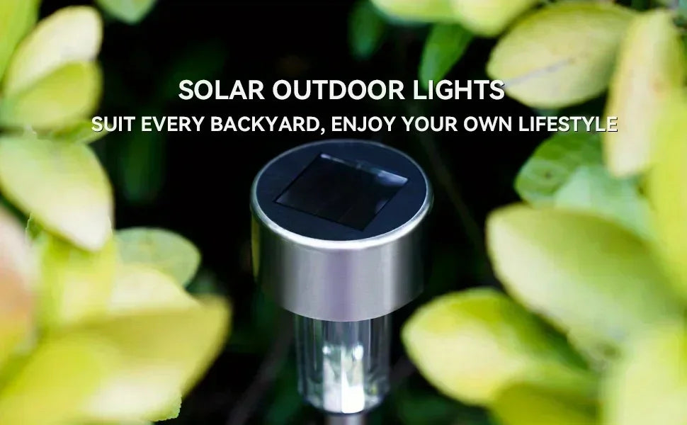 LED Solar Pathway Lawn Lights Outdoor IP65 Waterproof Lantern Decoration Lamps for Garden Walkway Path Driveway Patio Yard Lawn