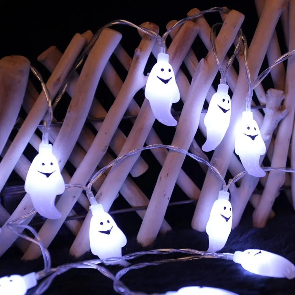 Solar Ghost Light Halloween Christmas Decoration Ghost String Led Lamp Sun Outdoor 100 LED for Waterproof Garland Party Decor