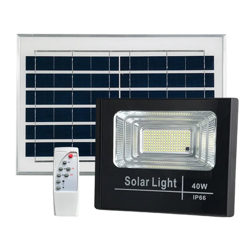 Solar Flood Lights Remote control Solar Powered Spotlight Outdoor Waterproof IP67 Villa Street Lighting Adjustable angle