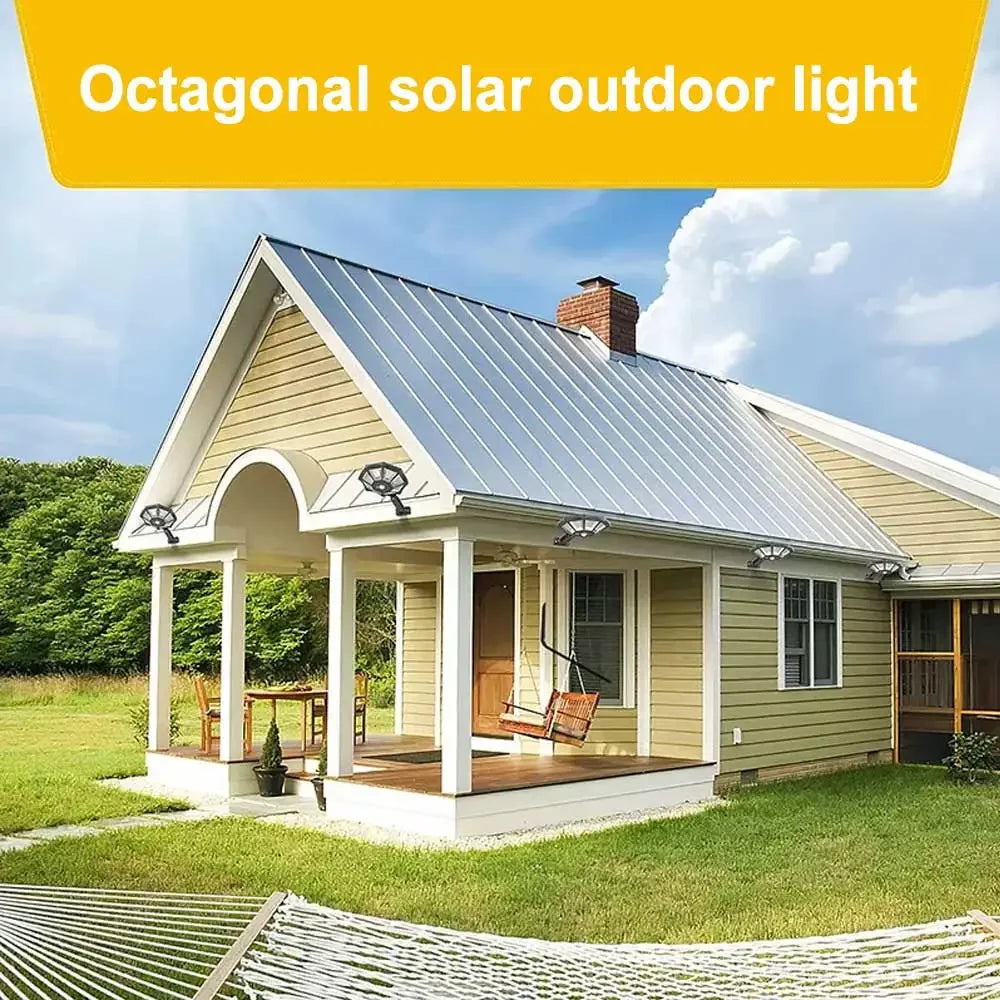 168LED/COB Solar Light with Motion Sensor Outdoor Street Lights 8 Light Powered Outdoor Light Motion Sensor for Yard Street Lamp
