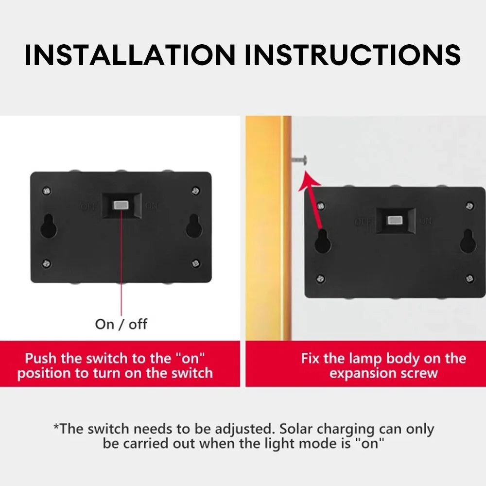 Solar Wall Light Outdoor Waterproof Solar Led Lights Up and Down Luminous Lamp for Garden Yard Street Landscape Balcony Decor