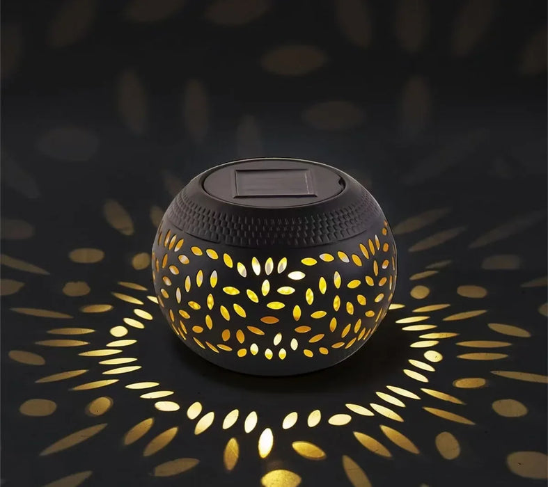 Solar Table Lights Outdoor Waterproof Metal Garden Projector Lamp Retro Gardening Lawn Atmosphere Lamp Decorative Landscape Lamp