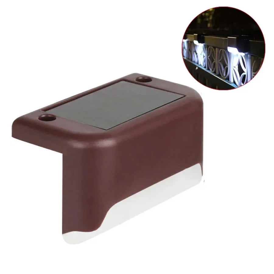 Solar Path Light,Outdoor Fence Light,Waterproof Yard Step Light,Easy-Install Garden Decor Lamp,Patio,Balcony,Fence,Yard,Outdoor
