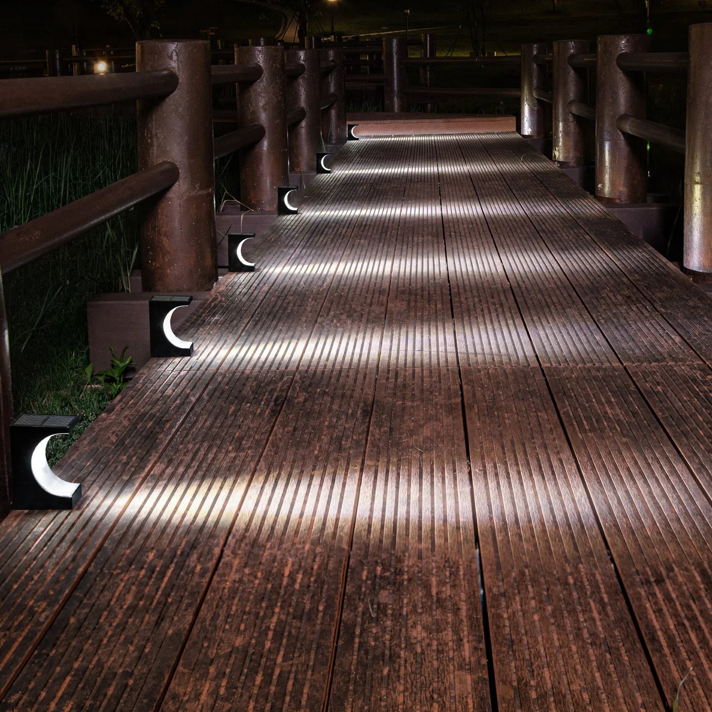 1/4PCS LED Step Lamp Solar Stair Light Outdoor IP65 Waterproof Solar Light for Garden Deck Path Balcony Decor Lighting
