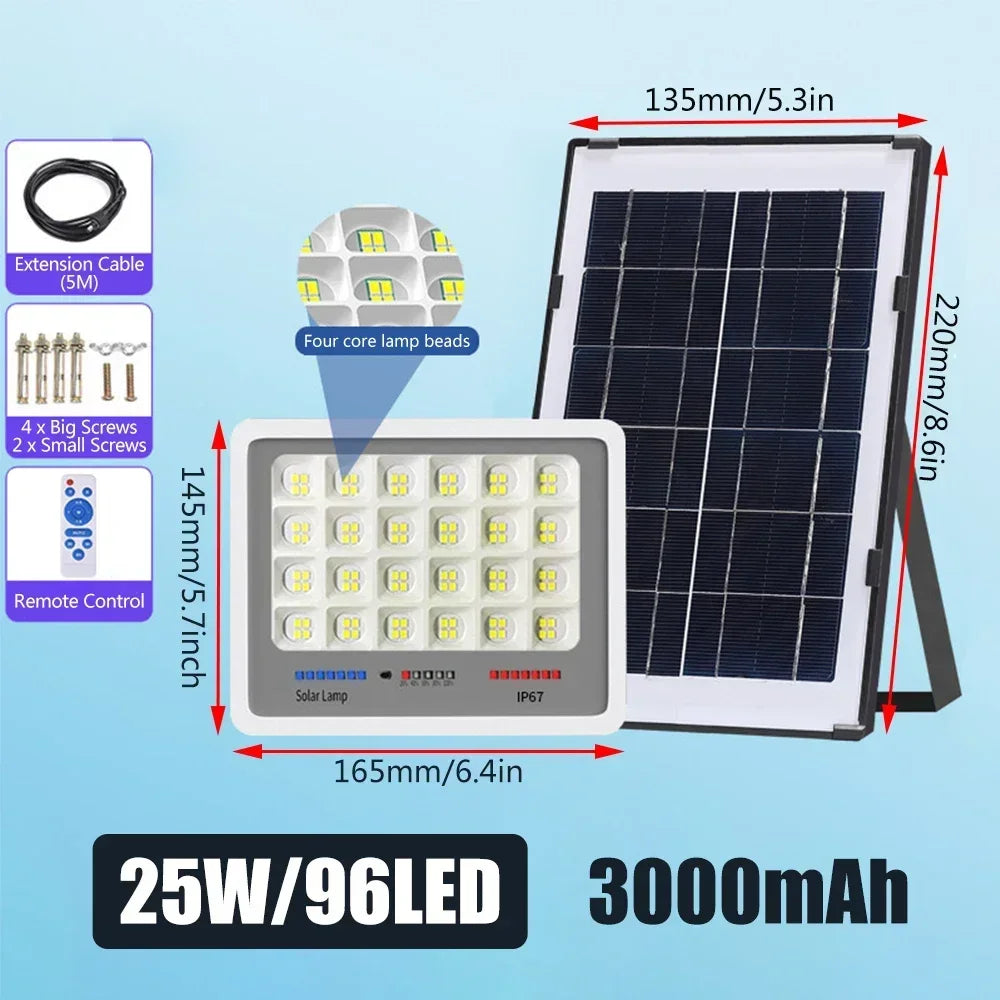600LED Solar Street Light Super Bright Outdoor Waterproof Motion Sensor Garden Yard Decorative Lighting