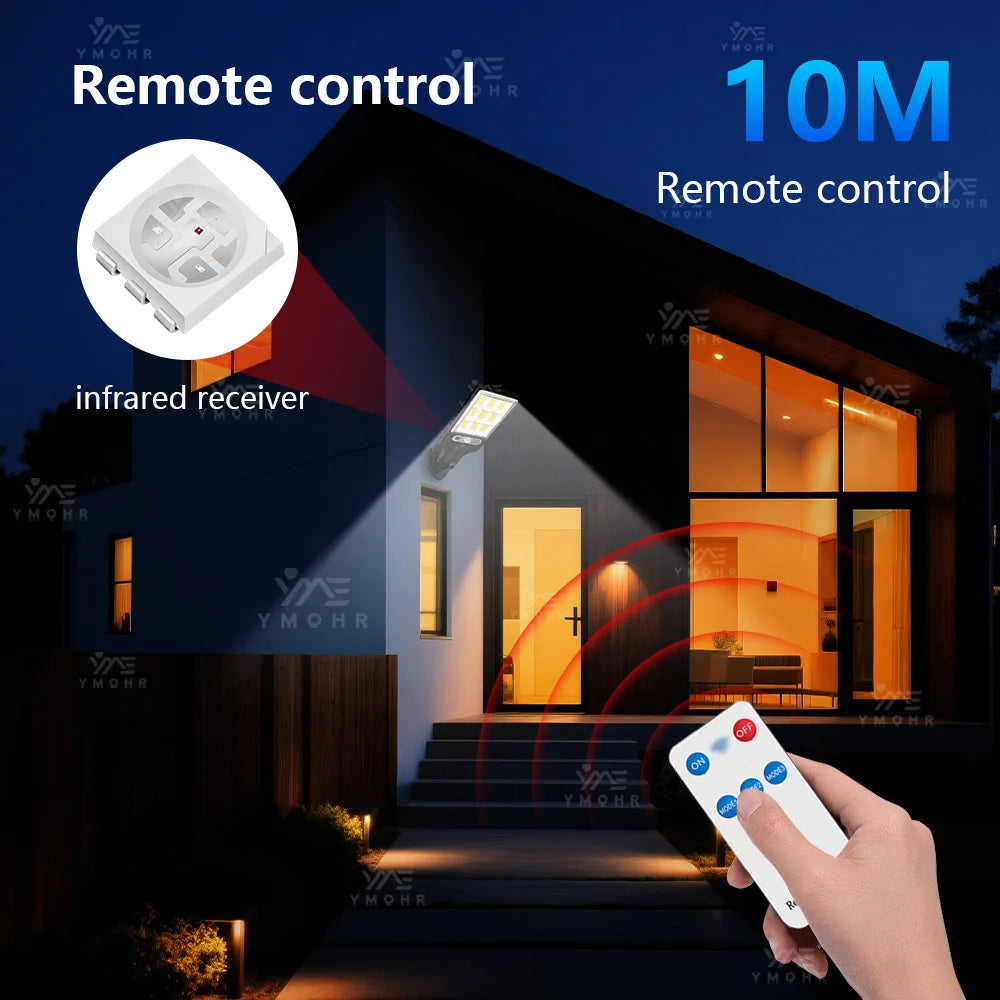 Big Led High Power Solar Street Lamp for Outdoor Garden Lighting Solar Sensor Lamp Outdoor Led Spotlights Decoration Wall Lights