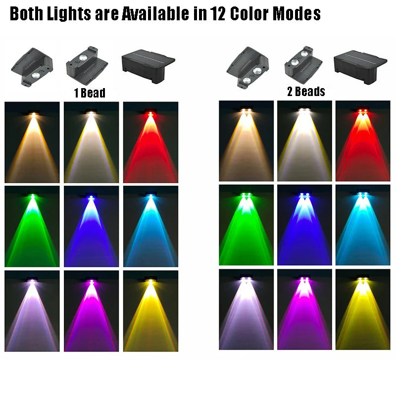 1/2/4/6 Pcs Solar Outdoor Wall Light Garden Decoration Lights 12 Colar Modes Adjustable Courtyard Fence Exterior Wall Lighting