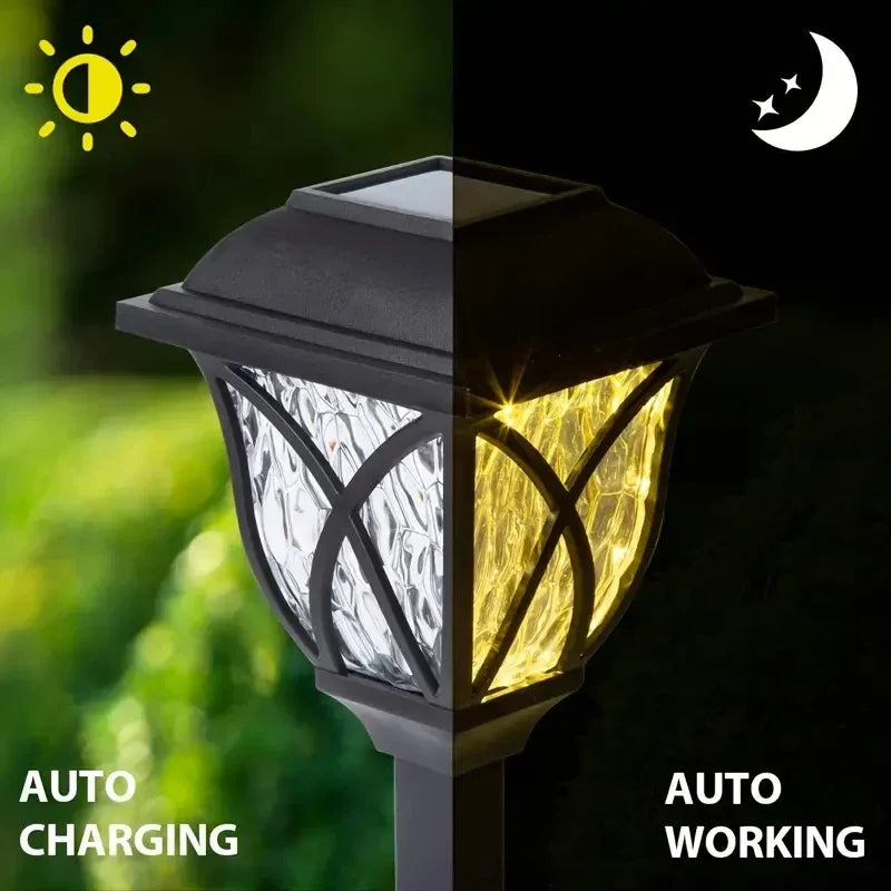 1-10Pack Solar Yard Lights Bright Lawn Lights Outdoor Waterproof Led Solar Pathway Lights Landscape Path Lights