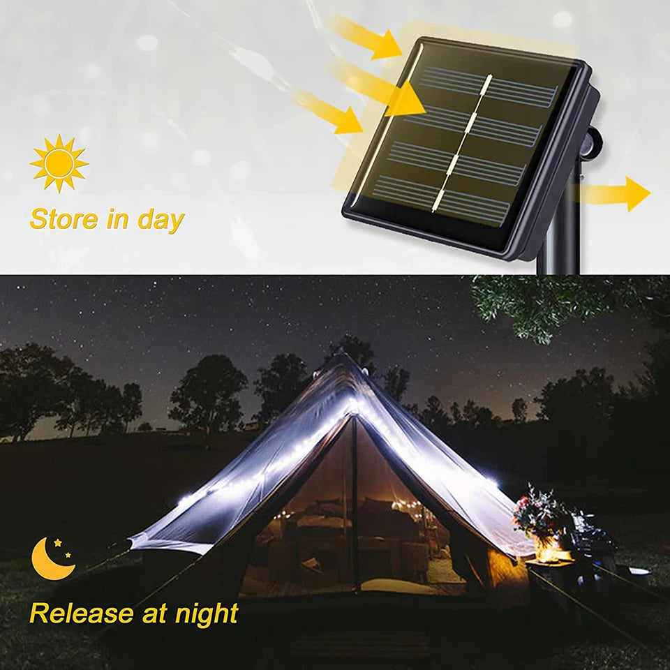 32M Solar String Fairy Lights Christmas Lights Outdoor Waterproof Garland Solar Power Lamp Christmas For Garden Decoration