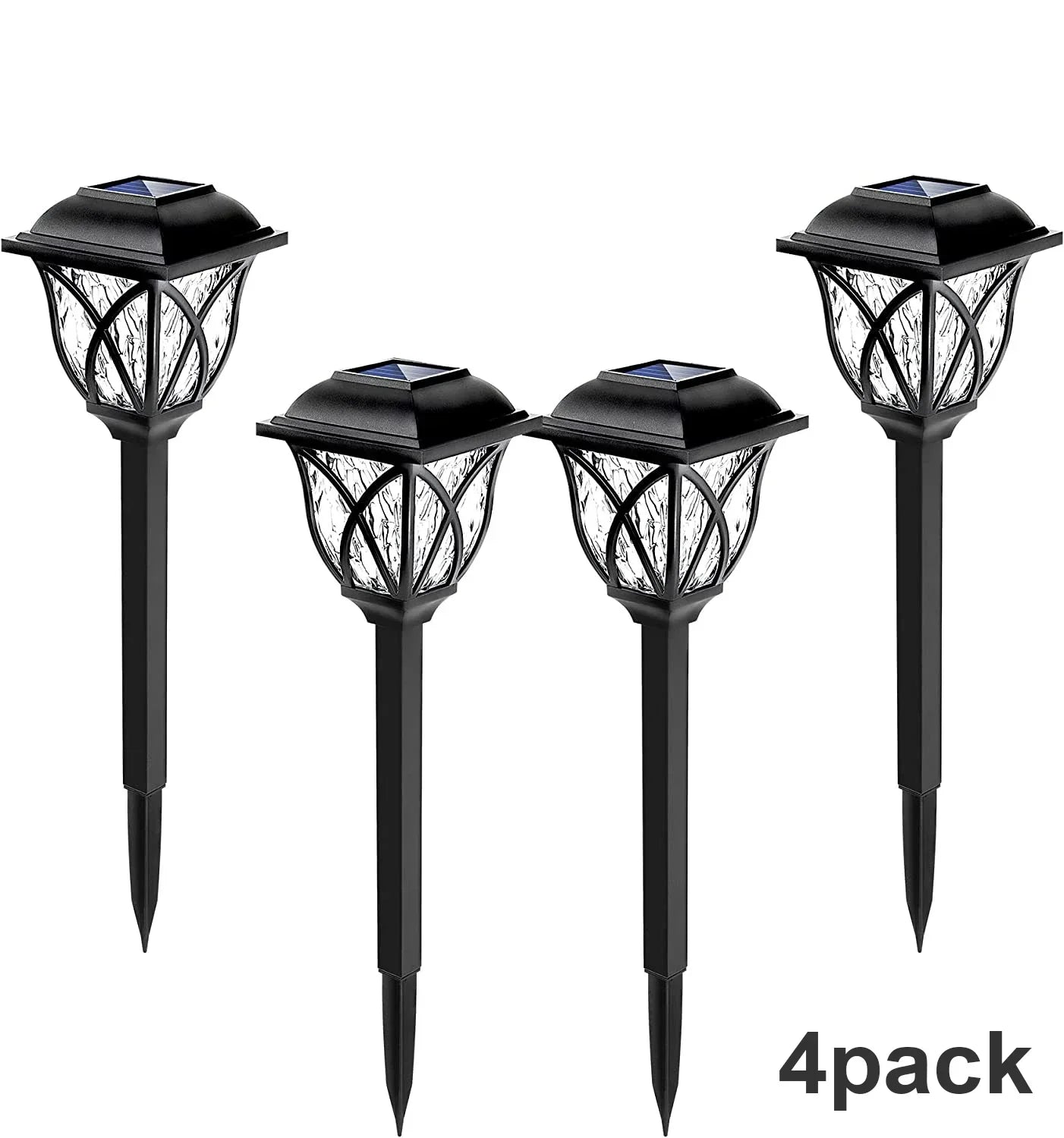 1-10Pack Solar Yard Lights Bright Lawn Lights Outdoor Waterproof Led Solar Pathway Lights Landscape Path Lights