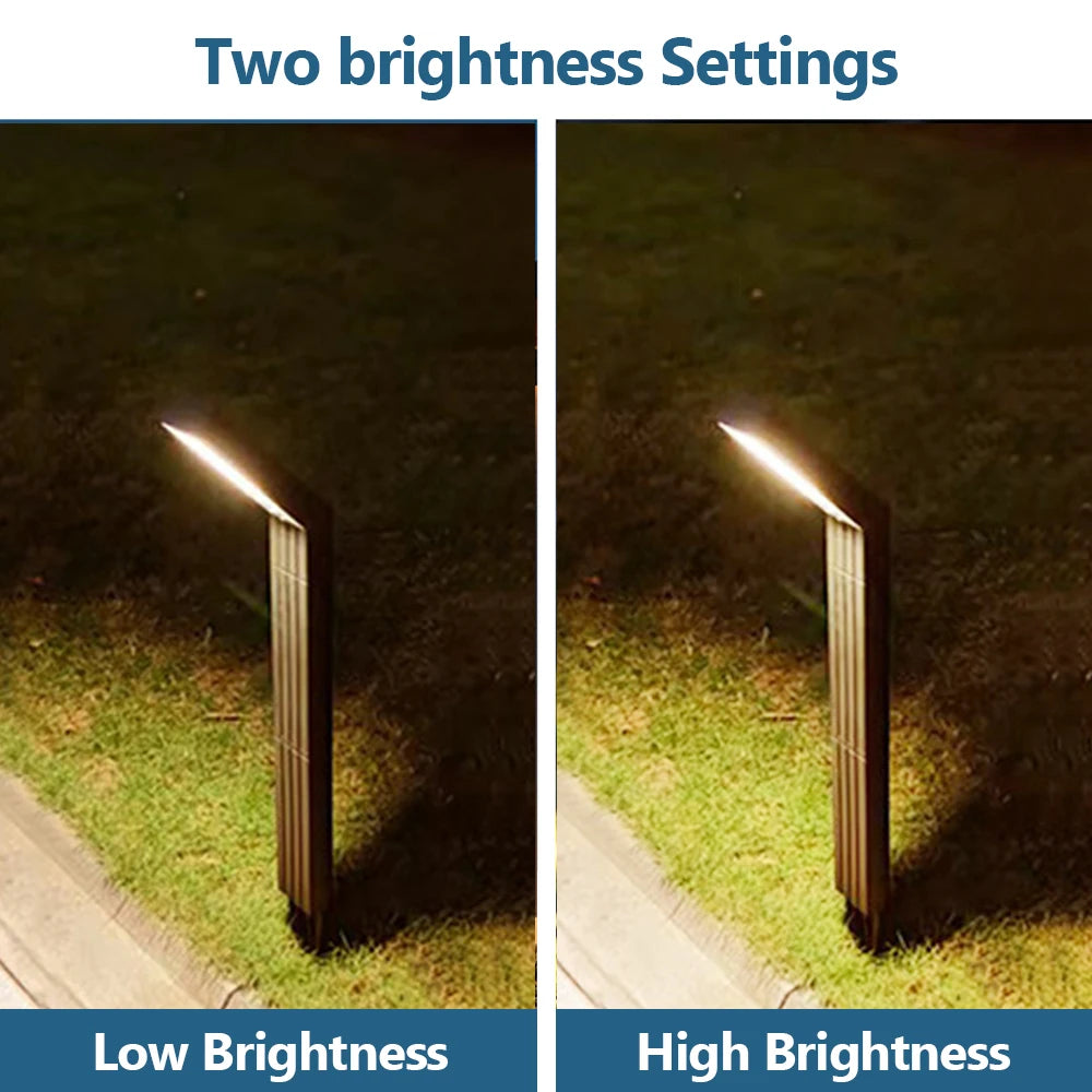 Solar Pathway Lights Outdoor Adjustable Head Solar Path Lights 4Modes 2200 MAh Waterproof Solar Powered Landscape Light Garden