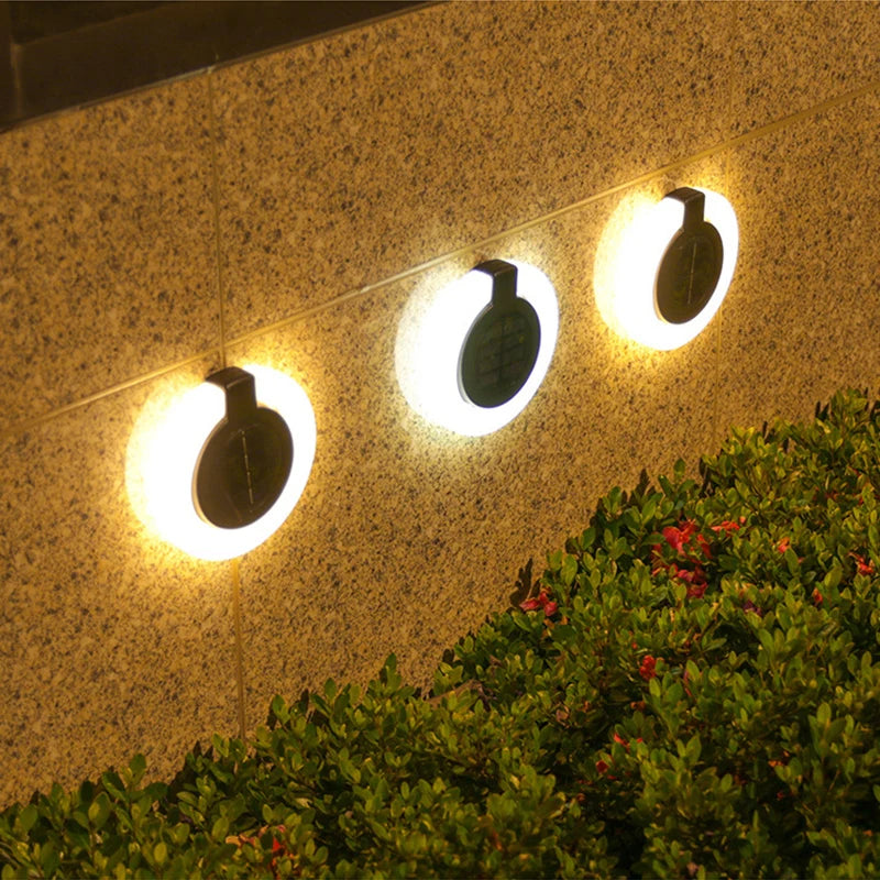 1/4Pack Solar Outdoor Lights,LED Waterproof Atmosphere Light,Warm white lamp,for Garden Fence Buried Lawn Porch Walkway Decor