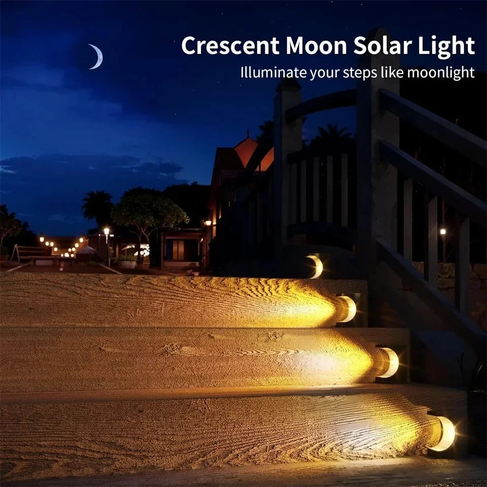 1/4PCS LED Step Lamp Solar Stair Light Outdoor IP65 Waterproof Solar Light for Garden Deck Path Balcony Decor Lighting