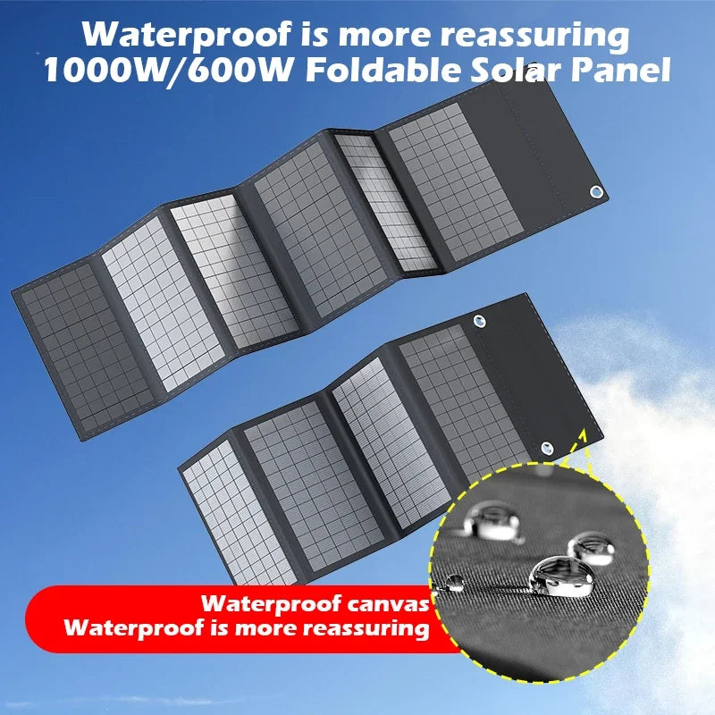Ultra-Light Solar Panel Bag Budget 600W/1000W Solar Generator - Folding Panel with USB/DC, Perfect for Home & Outdoor Use
