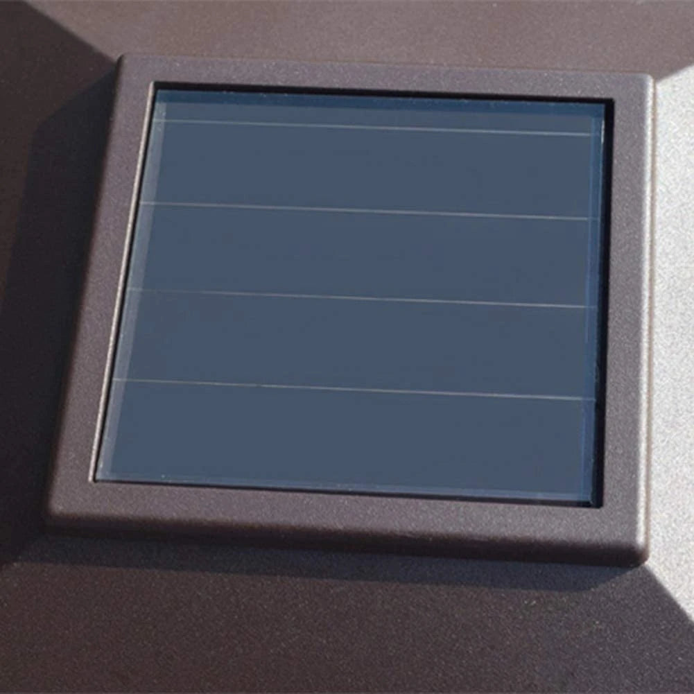 Solar Post Lamp Outdoor Waterproof Column Head Light for Garden Wall Lamp Garden Fence Landscape Lamp for Gate Garden