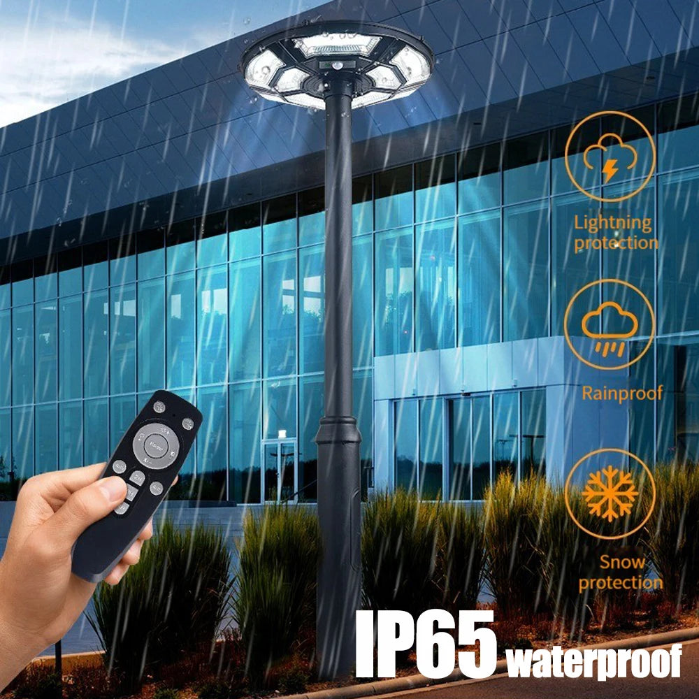 Solar outdoor street lamp UFO solar street lamp garden lamp with sensorintelligent light sensesuitable for all kinds of scenes