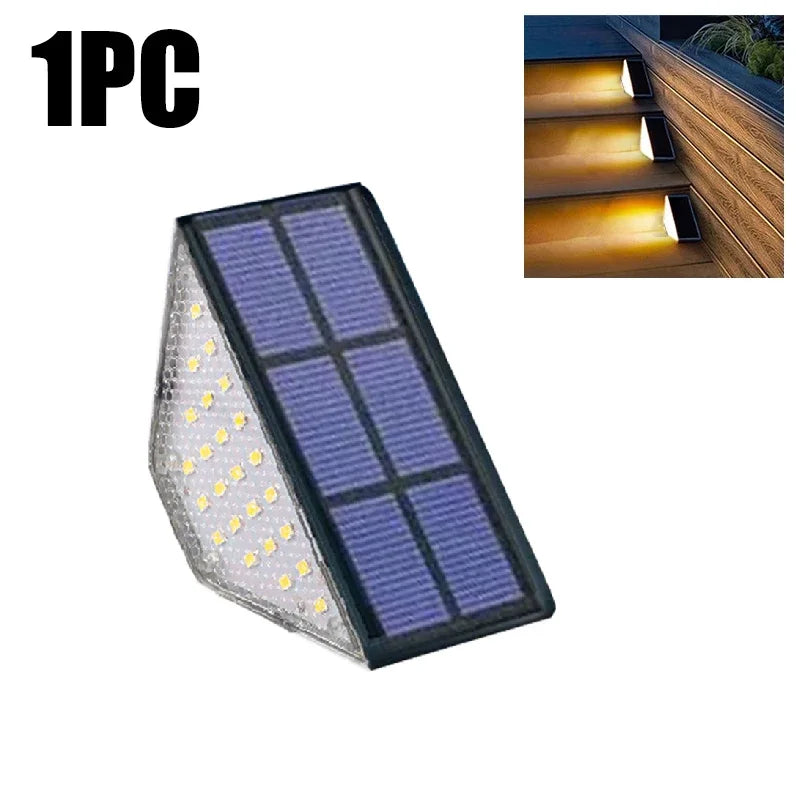 Solar Pathway Lights Waterproof Upgraded Walkway Landscape Outdoor Driveway Auto On/Off Lights for Yard Lawn Patio