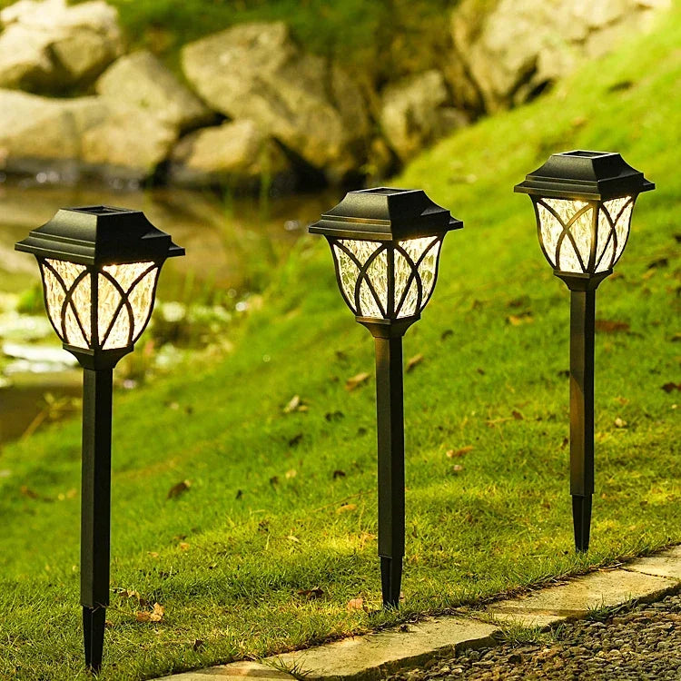 1-10Pack Solar Yard Lights Bright Lawn Lights Outdoor Waterproof Led Solar Pathway Lights Landscape Path Lights