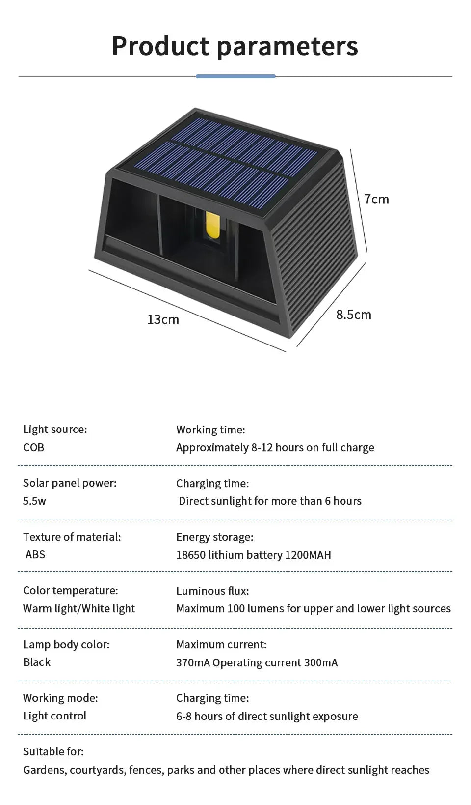 Outdoor Solar Fence Light LED Wall Lamp Waterproof Dusk to Dawn Deck Lights Outdoor Lighting For Garden Balcony Staircase Patio