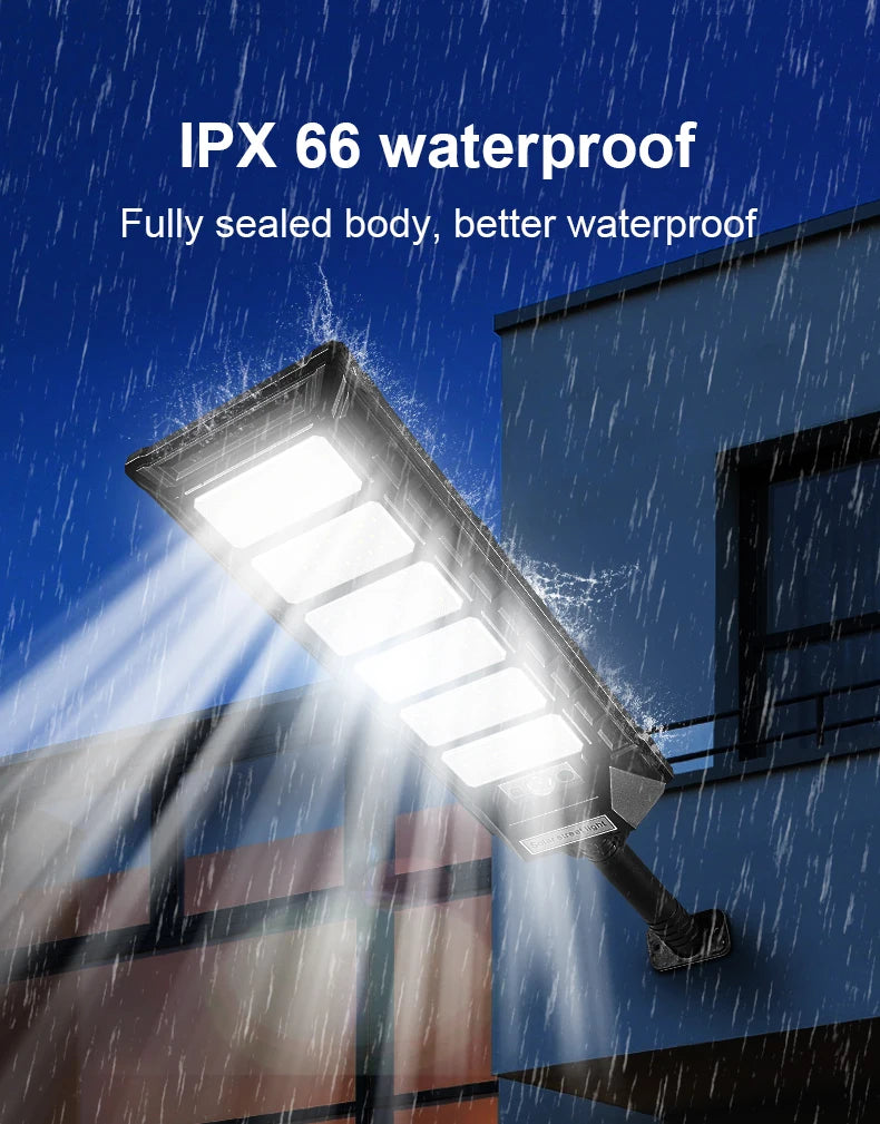 Super Bright 10000W/5000W/500W Outdoor Solar Light 300°Wide Angle Motion Sensor Street Light Outdoor High Power LED Street Lamp
