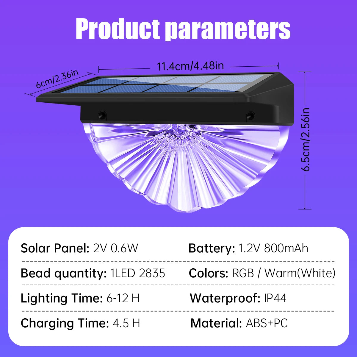 Solar Deck Lights Outdoor Waterproof LED Lights for Patio Stairs Yard Garden Pathway Step and Fences Warm White/Color Changing