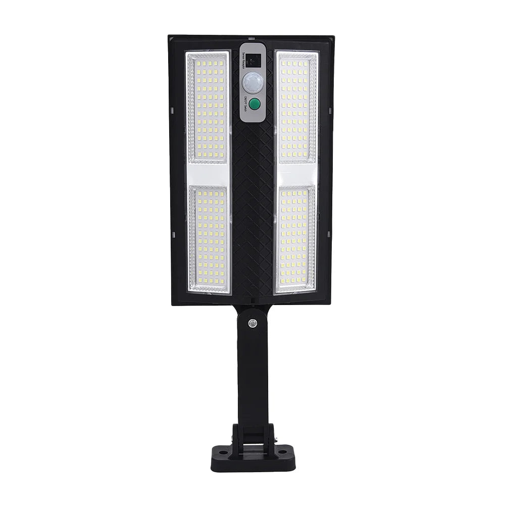 Outdoor Solar Street Light with Remote Control Solar Security Light 6500K Dusk to Dawn Motion Sensor Light for Garden Patio
