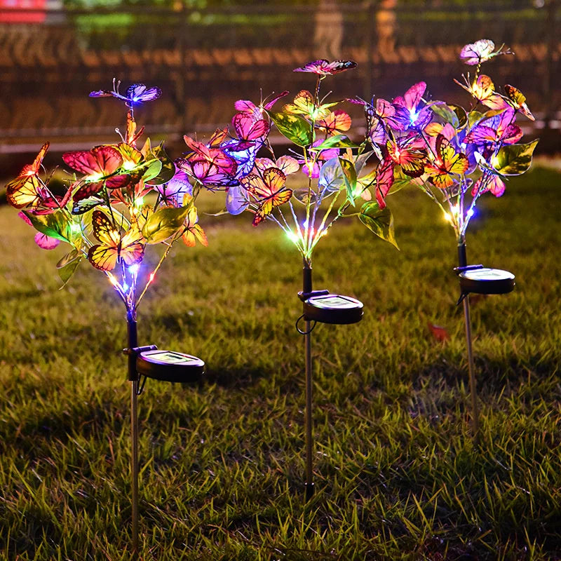 Solar Butterfly LED Fairy Lights - Perfect for Valentine's Day Easter Halloween Christmas Decoration Solar Outdoor Garden Lamp