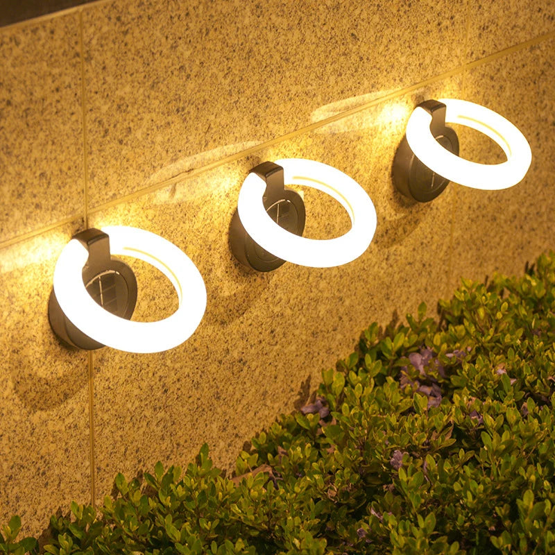 1/4Pack Solar Outdoor Lights,LED Waterproof Atmosphere Light,Warm white lamp,for Garden Fence Buried Lawn Porch Walkway Decor