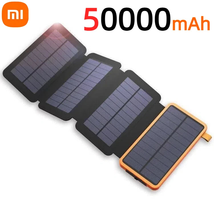 Xiaomi Solar Power Bank 200000mAh Large Capacity Super Fast Charging Foldable Outdoor Portable Powerbank for iPhone Huawei