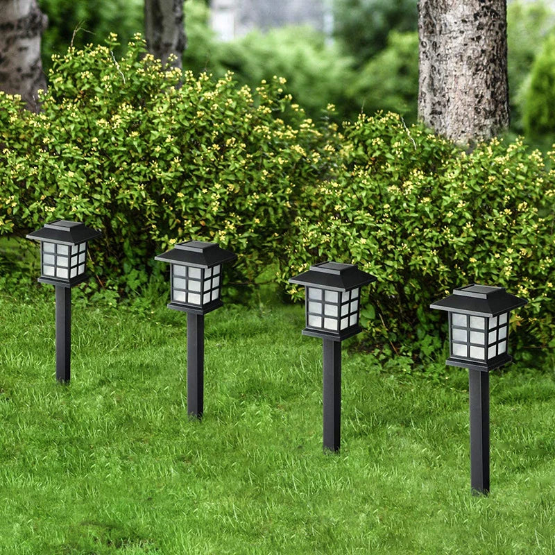 Solar Pathway Lawn Light Outdoor Decor Waterproof Porch Sunlight Solar Wall Lighting for Garden Yard Walkway Driveway Home Decor