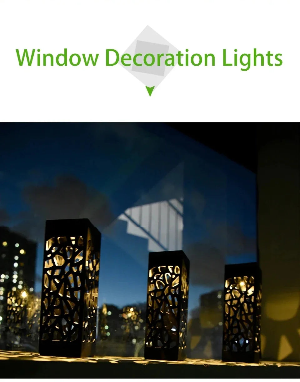Outdoor Solar LED Solar Lawn Lights Waterproof Garden Decoration Lamp Yard Landscape Patio Pathway Retro Buried Path Light