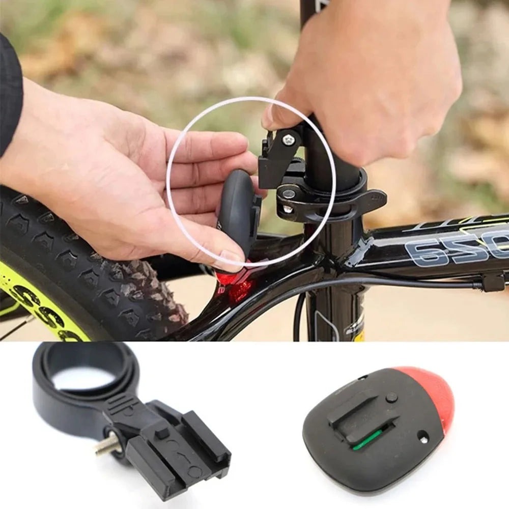 Solar Bicycle Tail Light Cycling Safety Solar Power Energy Bike Rear Lamp Night Riding Safety Warning Taillight MTB Accessories