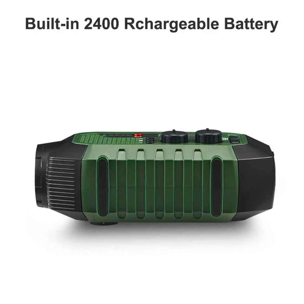 USB Charger Solar Power Emergency Radio with Flashlight SOS Alarm AM/FM/WB Radio Power Bank Multifunctional Bluetooth Speaker