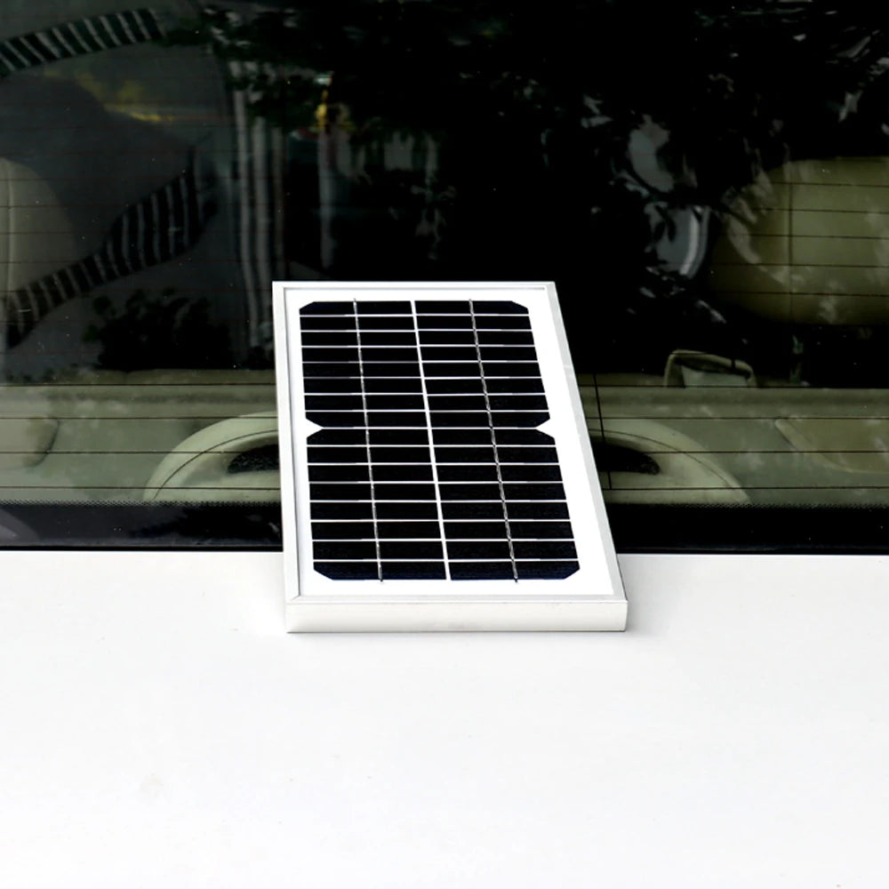 Portable Solar Panel Charger 16V 6W Solar Panels Rigid Monocrystalline Cell 12V Battery Charger With 10A Controller Power Bank