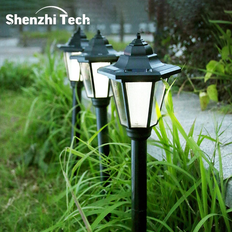 Solar Outdoor Lights Pathway, Outdoor Waterproof LED Landscape Lighting Solar Walkway Lights for Landscape/Patio/Lawn/Yard/Drive