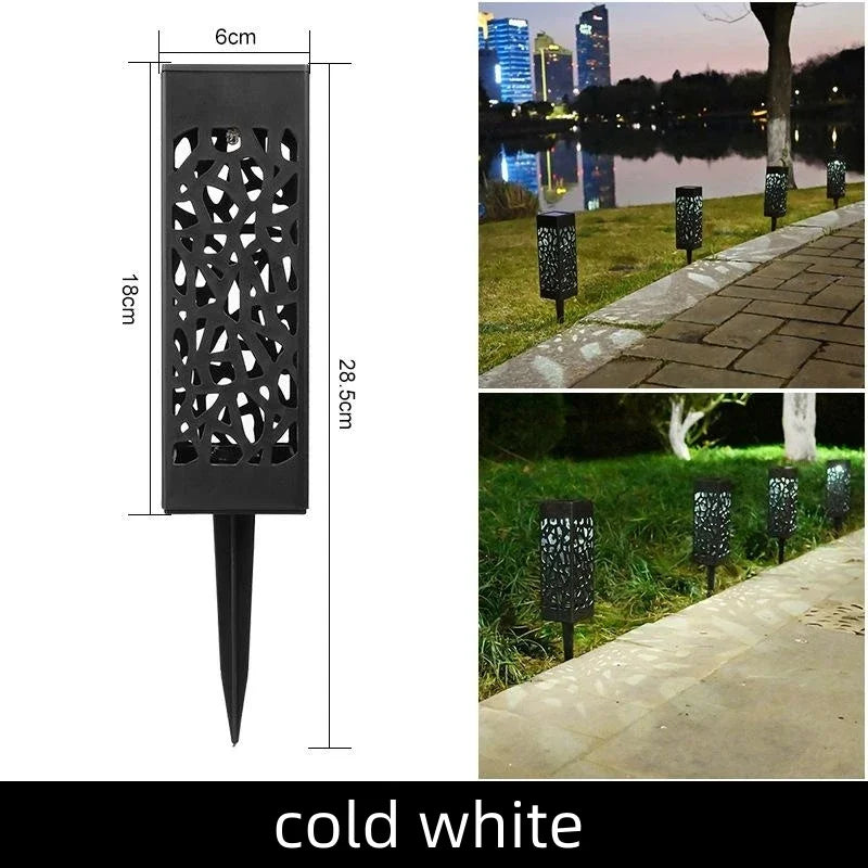 Solar Garden Light Outdoor Solar Hollow Lawn Lamp Decoration Lighting Waterproof For Pathway Yard Park Courtyard Sunpower
