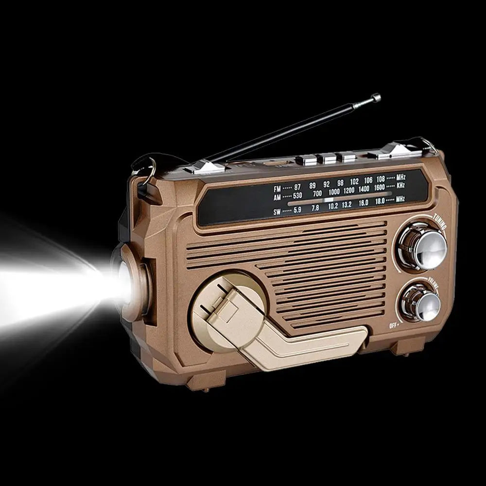 Solar Charging Emergency Radios Portable Radio Receiver Crank Radio Solar Hand Crank Radio Emergency Multifunctional Radio
