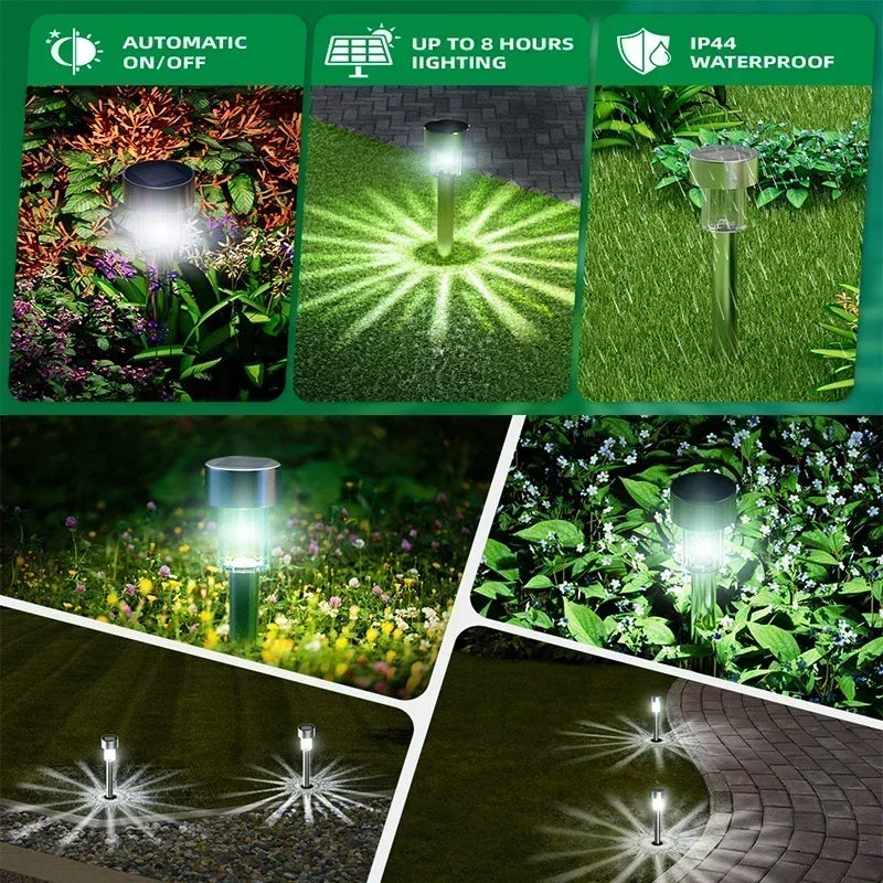 Solar Garden Light Outdoor Solar Powered Lamp Waterproof Landscape Lantern Lighting for Pathway Patio Decorative LED 10/20/30Pcs