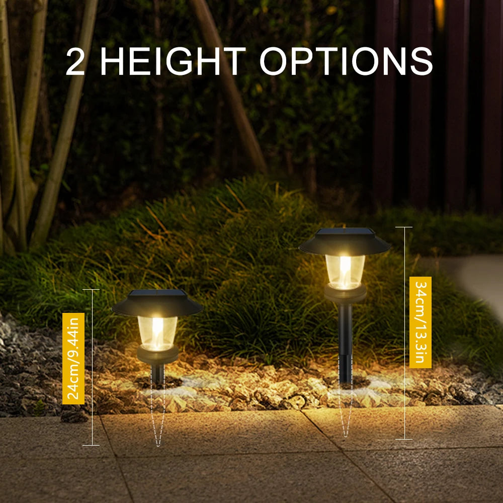 Solar Pathway Lights LED Outdoor Landscape Path Lamp IP65 Waterproof Solar Garden Lights For Yard Garden Walkway Patio Driveway