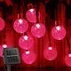 Solar String Lights Outdoor Solar Powered Light Led Crystal Globe Light With 8 Modes Waterproof for Garden Christmas Party Decor