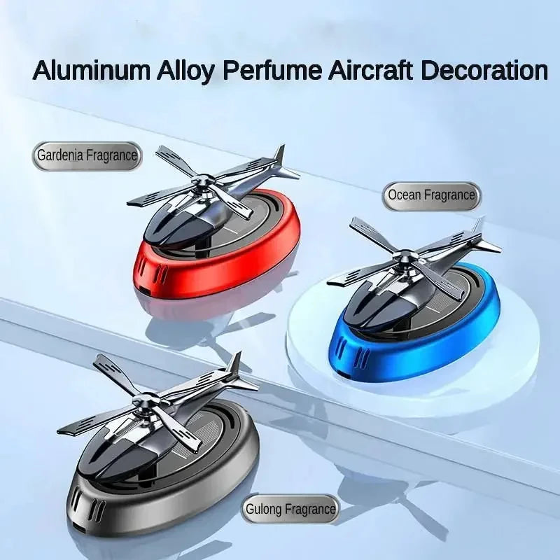 Solar Aircraft Car Decoration Ornaments Car Interior Accessories Desktop Ornament Gift For Woman, Man, Car Enthusiast
