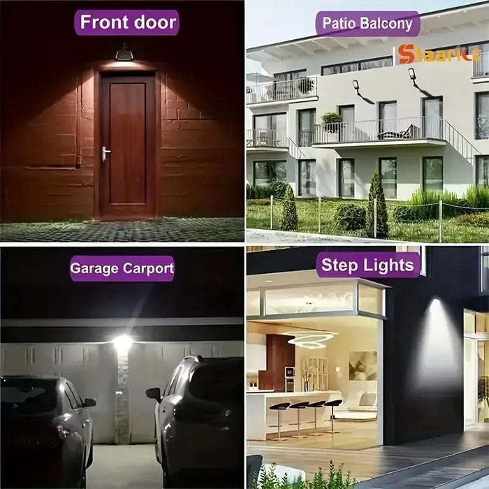 400000LM Solar LED Lights Outdoor With 3 Mode Waterproof Motion Sensor Security Lighting Wall Street Lamp for Garden Patio Path