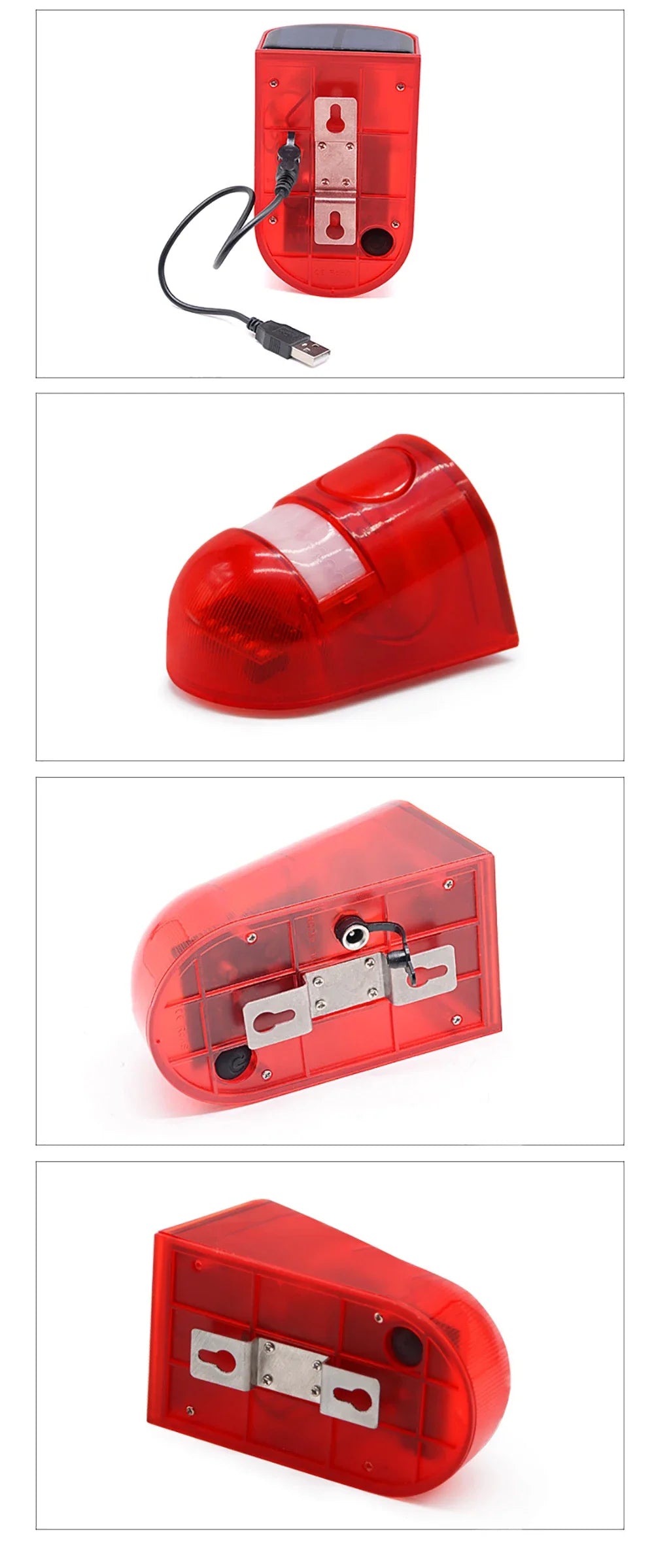 Car Alarm Solar Infrared Motion Sensor Alarm Automobile Immobilizer Security Accessories Home Systems Electronics Automobiles