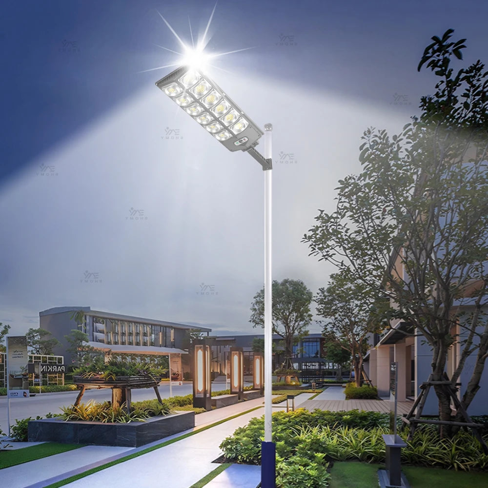 8800W Powerful Solar Street Light Motion Sensor Solar LED Light Outdoor Waterproof Wall Light Garden Decoration Balcony Lighting