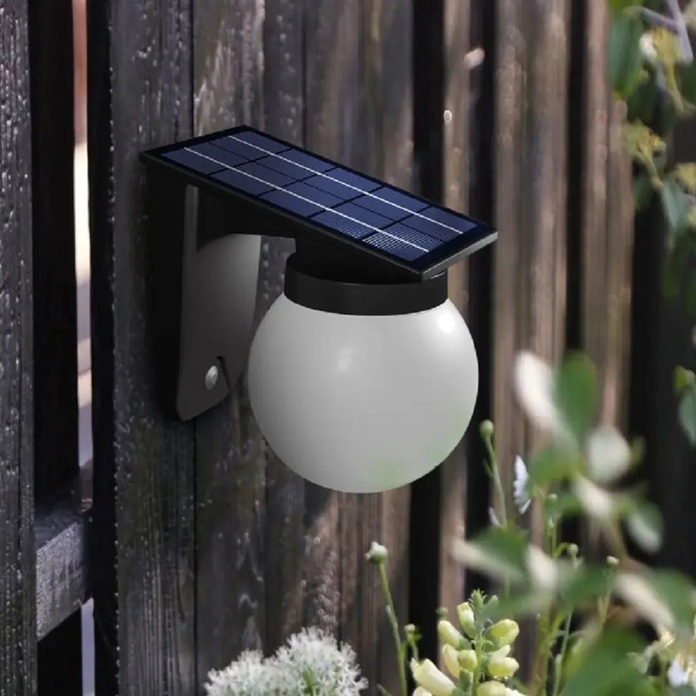 Auto on/Off Solar Wall Light Wall Mounted IP65 Waterproof Solar Induction Lamp Durable Sturdy Outdoor Solar Wall Lamp